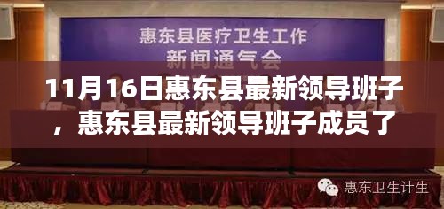 惠东县最新领导班子成员及了解与跟进步骤指南（11月16日更新）