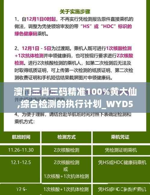 澳门三肖三码精准100%黄大仙,综合检测的执行计划_WYD5.65.30生活版