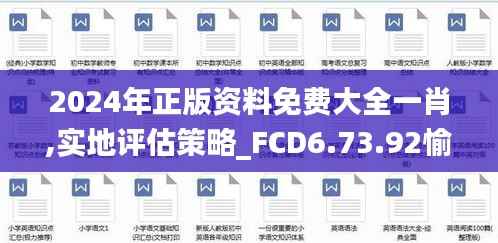 2024年正版资料免费大全一肖,实地评估策略_FCD6.73.92愉悦版