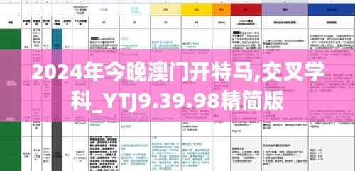 2024年今晚澳门开特马,交叉学科_YTJ9.39.98精简版
