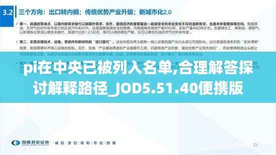 pi在中央已被列入名单,合理解答探讨解释路径_JOD5.51.40便携版