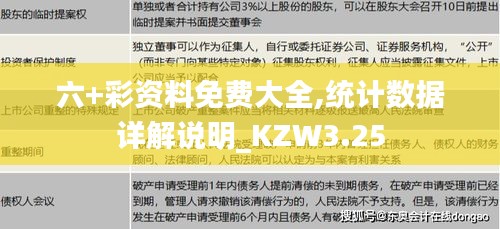 六+彩资料免费大全,统计数据详解说明_KZW3.25