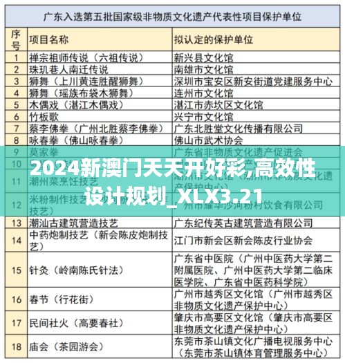 2024新澳门天天开好彩,高效性设计规划_XLX3.21