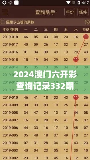 2024澳门六开彩查询记录332期,统计数据详解说明_教育版AVT11.52