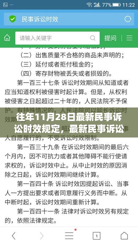 往年11月28日最新民事诉讼时效规定，最新民事诉讼时效规定带来的变化，学习成就自信与乐观的力量