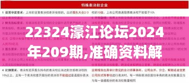 22324濠江论坛2024年209期,准确资料解释落实_set13.22