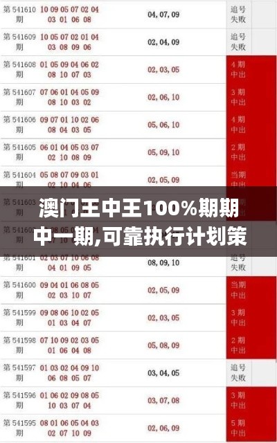 澳门王中王100%期期中一期,可靠执行计划策略_3D64.706