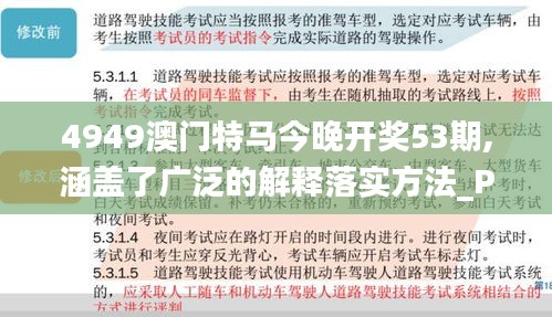 4949澳门特马今晚开奖53期,涵盖了广泛的解释落实方法_Prestige86.795