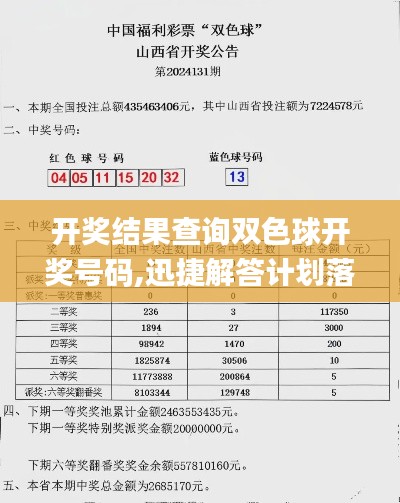 开奖结果查询双色球开奖号码,迅捷解答计划落实_手游版69.68