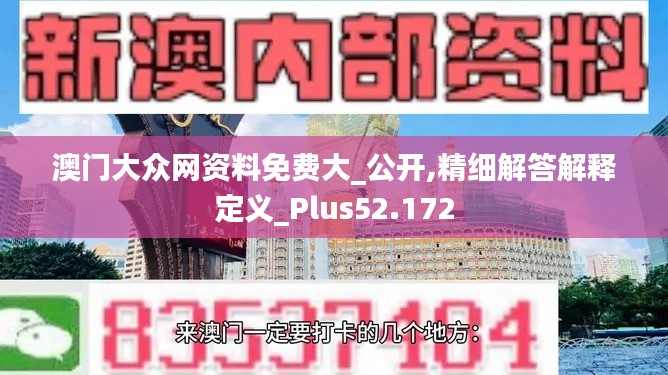 澳门大众网资料免费大_公开,精细解答解释定义_Plus52.172