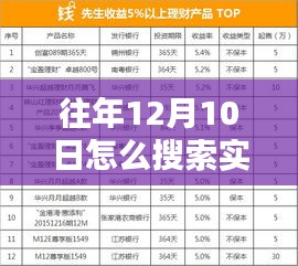 往年12月10日实时商品榜单深度解析与搜索攻略，全面评测与趋势分析