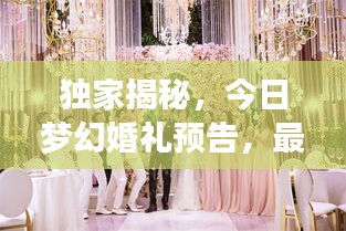 独家揭秘，今日梦幻婚礼预告，最新潮流婚庆资讯一网打尽！