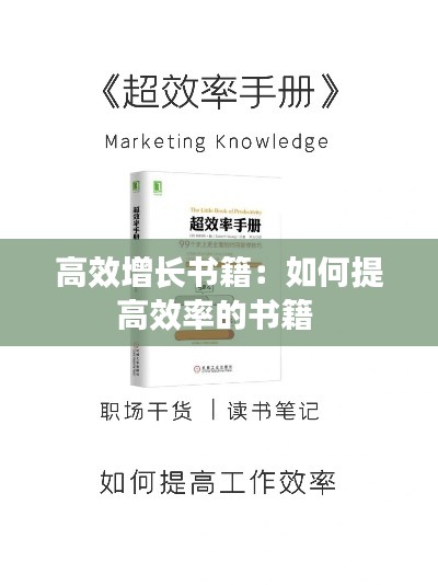 高效增长书籍：如何提高效率的书籍 